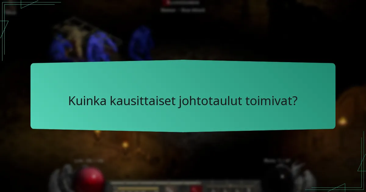 Keitä ovat portaikkokausien huippupelaajat?