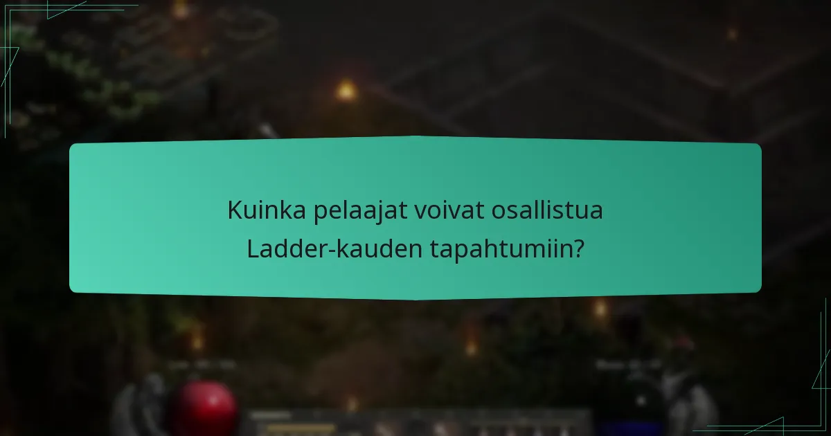 Mitkä kausiteemat ovat esillä tällä Ladder-kaudella?