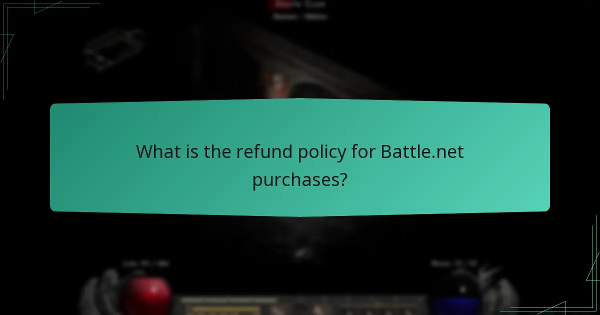 What is the refund policy for Battle.net purchases?