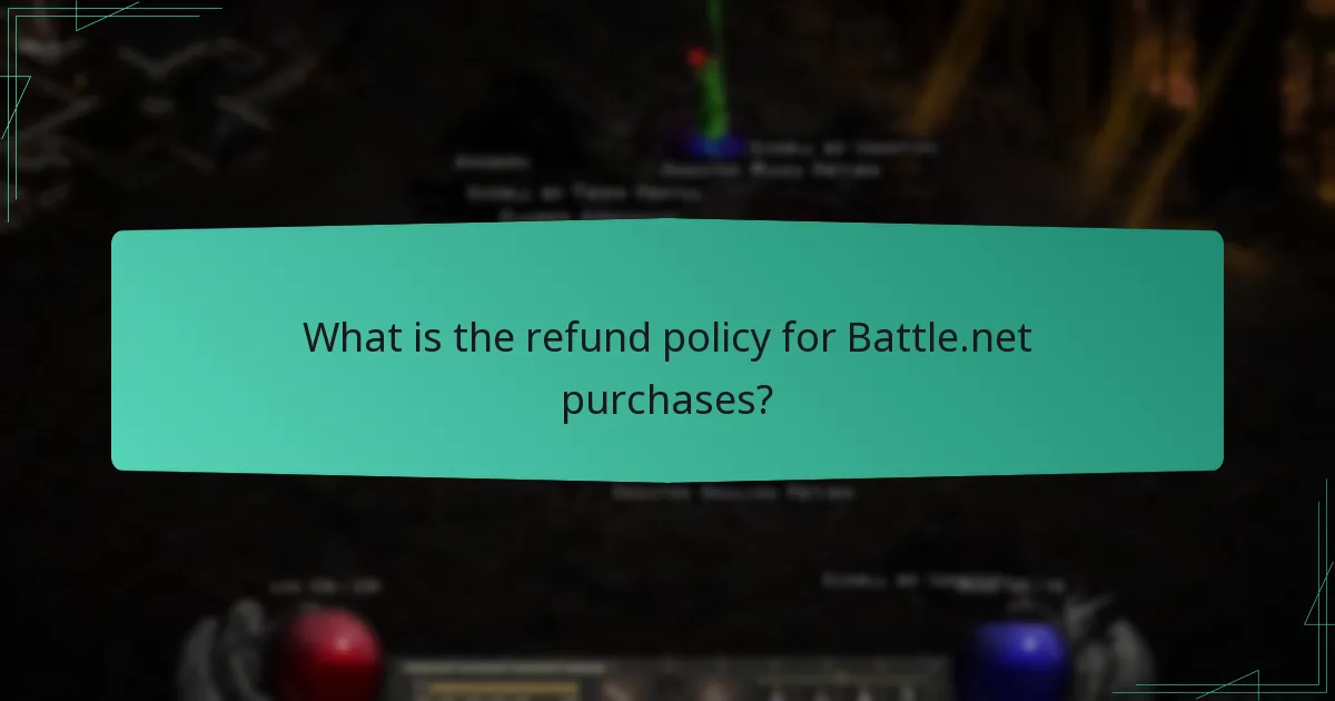 What is the refund policy for Battle.net purchases?
